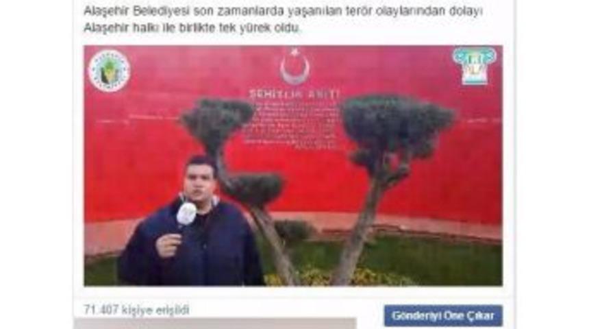 Alaşehir&rsquo;de Ter&ouml;re Karşı İstiklal Marşlı Tepki