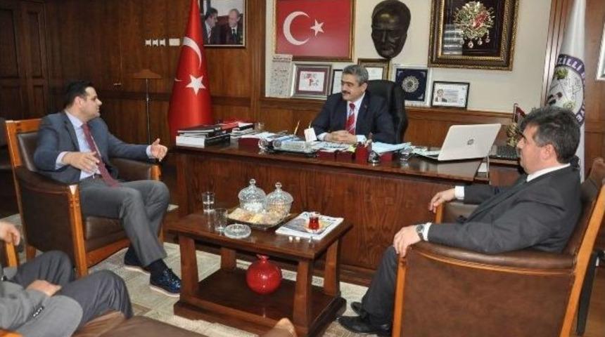 Buharkent Protokol&uuml;nden Başkan Alıcık&rsquo;a Ziyaret