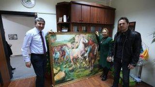 Köroğlu Müzesi İçin Dev Köroğlu Tablosu Yaptı