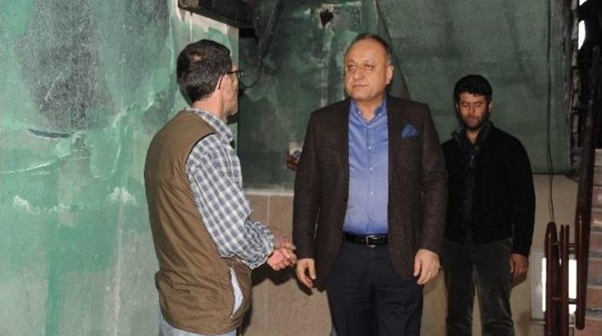 Başkan Babaş, Yangınzedeleri Ziyaret Etti