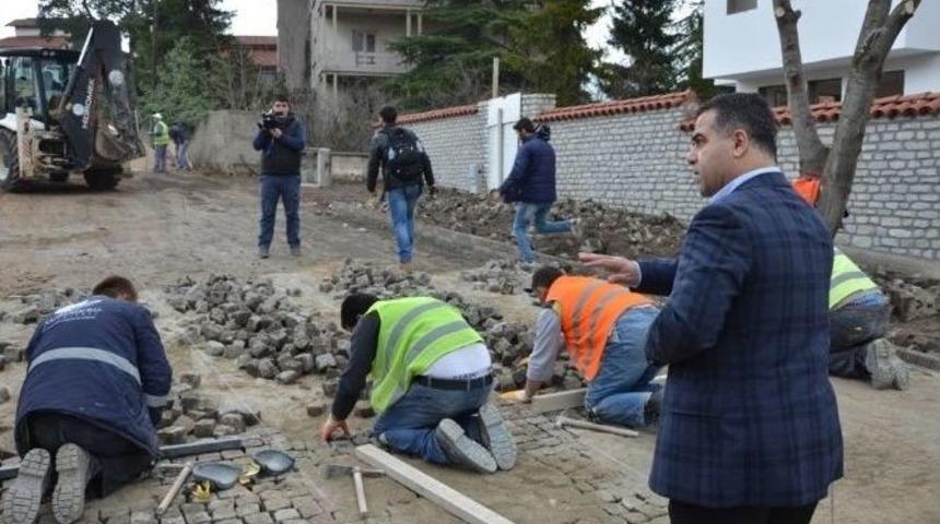 Safranbolu&rsquo;da Granit Yol &Ccedil;alışması