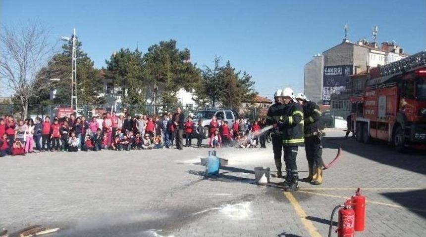 20 Temmuz İlkokulunda Yangın Tatbikatı Yapıldı