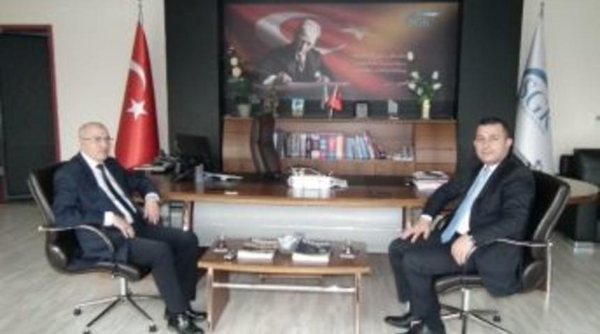 Kaymakam Şahin Sgk M&uuml;d&uuml;r&uuml; T&uuml;msek&rsquo;i Ziyaret Etti