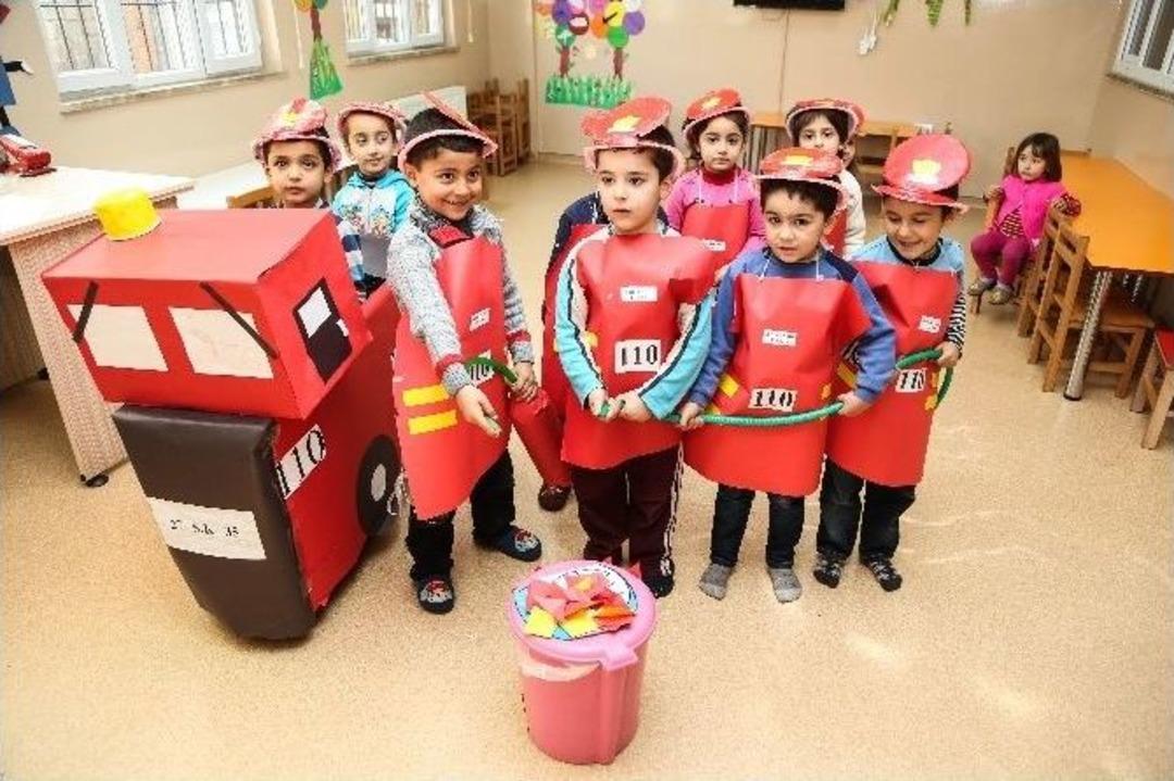 Şehitkamilli Minikler Sivil Savunma Haftasını Kutladı