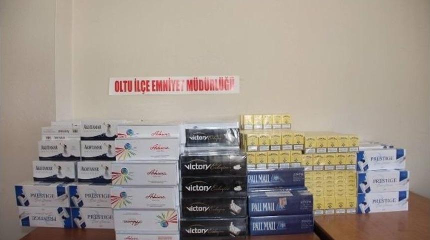 Oltu&rsquo;da 4 Bin 120 Paket Ka&ccedil;ak Sigara Ele Ge&ccedil;irildi
