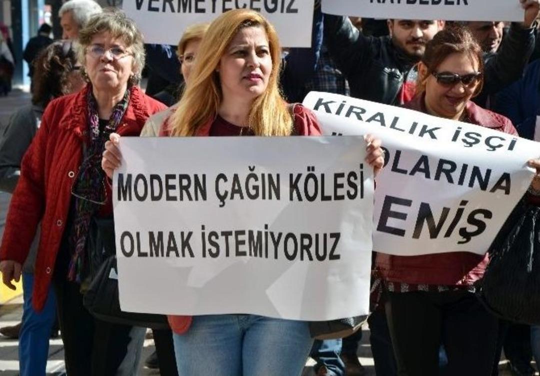 İş&ccedil;i Kanunu Eskişehir&rsquo;de Protesto Edildi