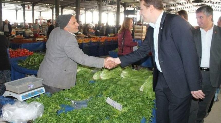 Ak Parti Denizli İl Başkanı Filiz, Esnafları Ziyaret Etti