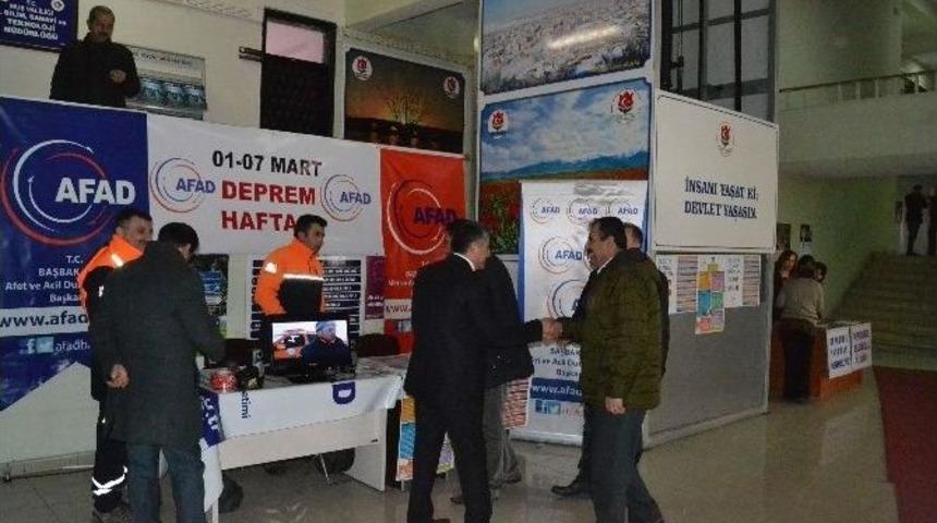 Muş&rsquo;ta &lsquo;deprem Standı&rsquo; Kuruldu