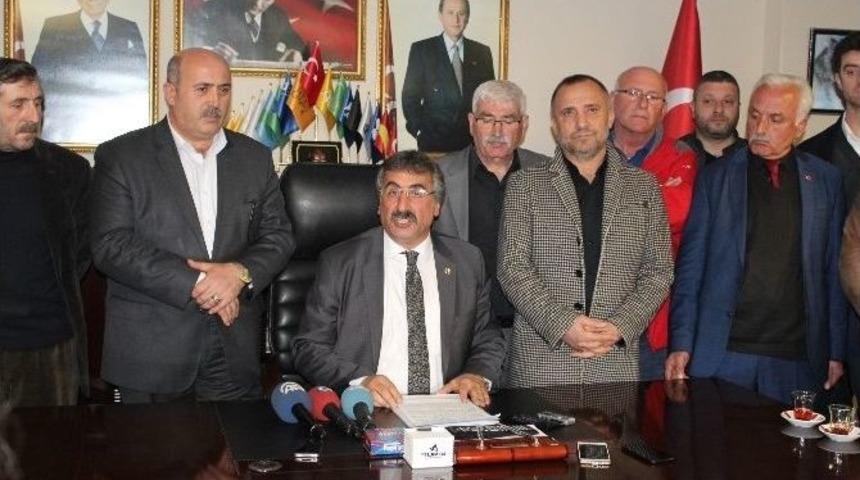 G&ouml;revden Alınan Mhp Trabzon İl Başkanı Muammer Demeli Basın Toplantısı D&uuml;zenledi