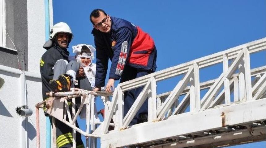 Sorgun&rsquo;da Yangın Tatbikatı Ger&ccedil;eğini Aratmadı