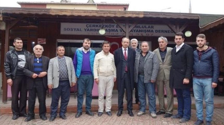 &Ccedil;erkezk&ouml;y Kaymakamı Kubilay&rsquo;dan Hemşehri Derneklerine Ziyaret