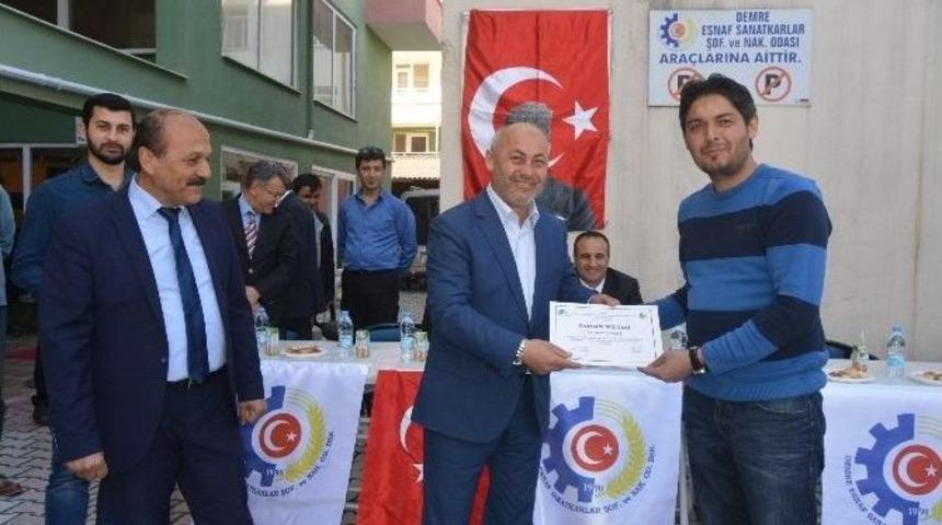 Demre&rsquo;de Kosgeb Sertifikaları Verildi
