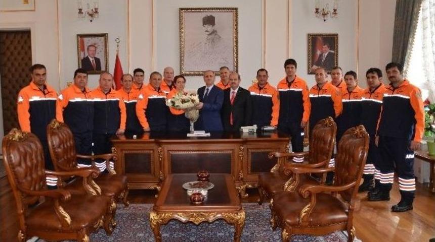 Afad Ekibinden Vali Salihoğlu&rsquo;na Ziyaret