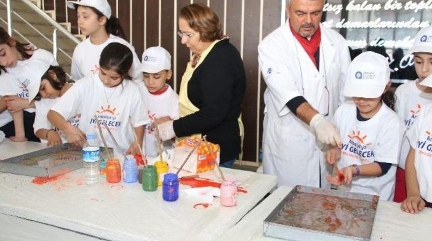 B&uuml;y&uuml;kşehirden &Ccedil;ocuklara Ebru