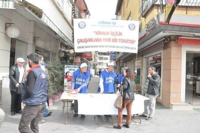 Uşak’ta Kiralık İşçiye Karşı İmza Kampanyası