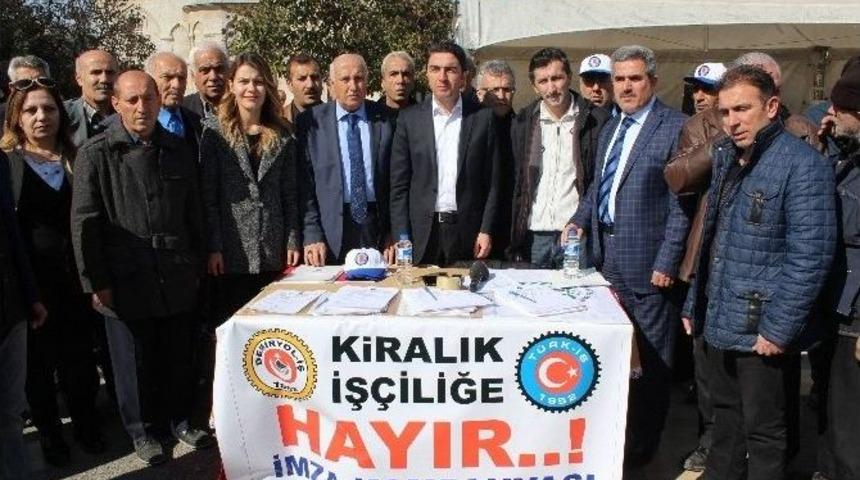 Chp&rsquo;den &lsquo;kiralık İş&ccedil;iliğe Hayır&rsquo; Kampanyasına Destek