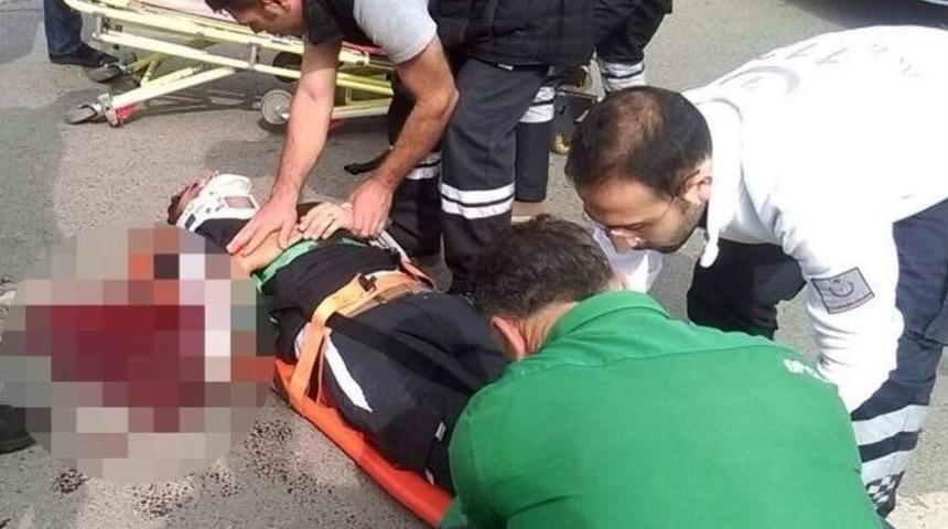 Karşıdan Karşıya Ge&ccedil;mek İsterken Minib&uuml;s &Ccedil;arptı