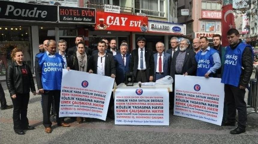 T&uuml;rk-iş&rsquo;den "kiralık İş&ccedil;i" Tepkisi