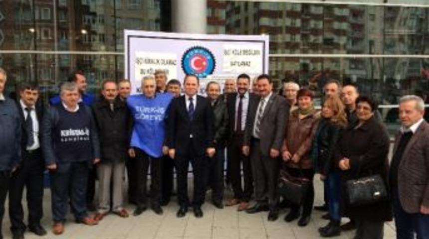 Mhp’den Türk- İş Kampanyasına Destek Ziyareti