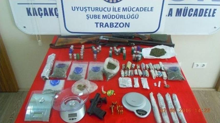 Trabzon&rsquo;da Polis Ve Jandarmadan Ortak Uyuşturucu Operasyonu