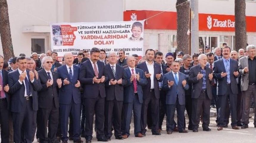 Keles&rsquo;te T&uuml;rkmenlere Yardım Seferberliği