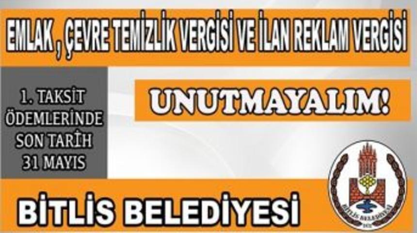 Emlak Ve &Ccedil;evre Temizlik Vergisinde Son &Ouml;deme Tarihi 31 Mayıs