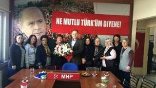 Mhp İl Başkanı Sever’den Kadın Kollarına Çiçek