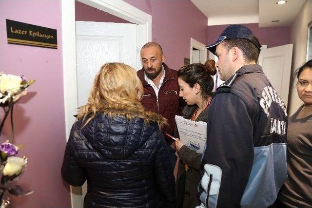 &Ccedil;ekmek&ouml;y&rsquo;de G&uuml;zellik Merkezleri Denetlendi 1