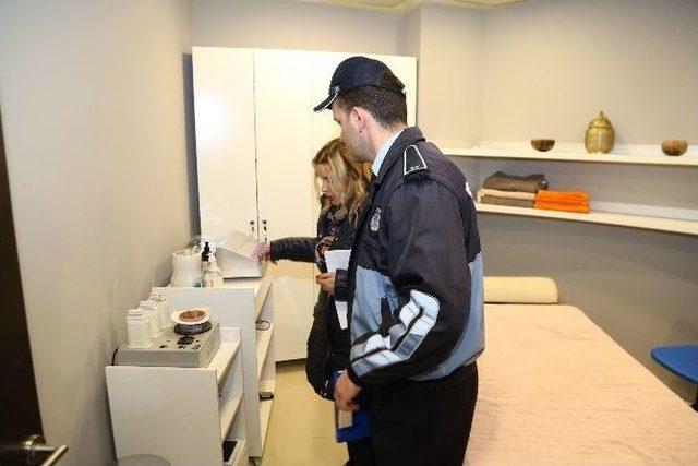 &Ccedil;ekmek&ouml;y&rsquo;de G&uuml;zellik Merkezleri Denetlendi 2