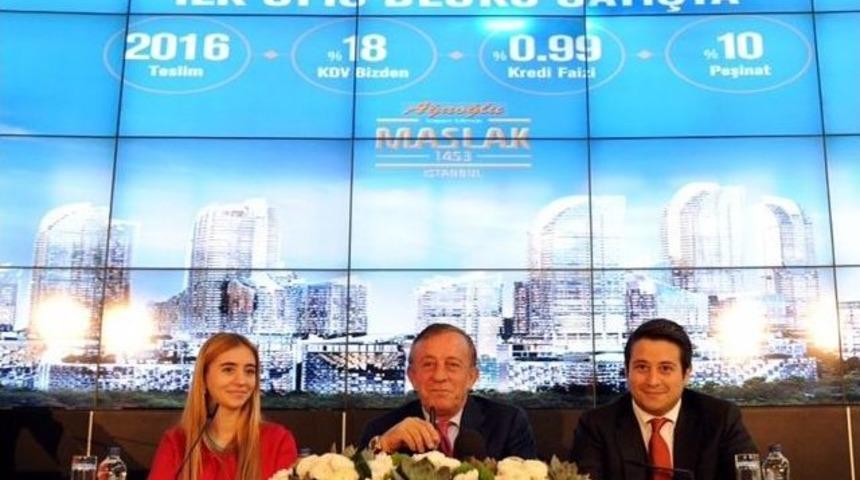 Maslak 1453 Projesi&rsquo;nin İlk Ofis Bloğu Ev Fiyatına Satışta