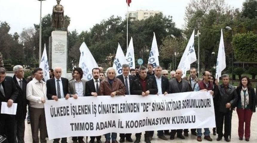 Adana&rsquo;da İş Faciaları Protesto Edildi