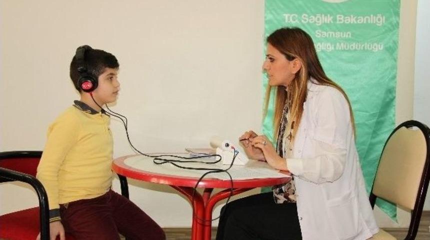 &Ouml;ğrencilere İşitme Tarama Testi Uygulanmaya Başlandı