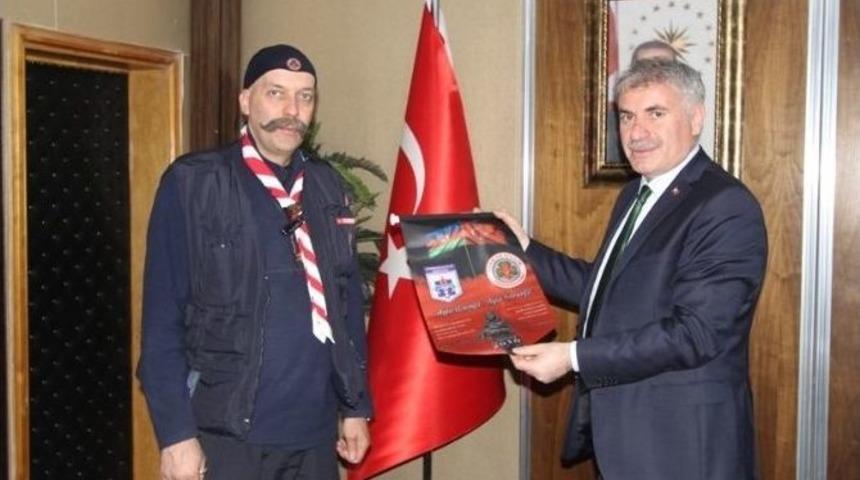 T&uuml;rkiye İzcilik Federasyonu&rsquo;ndan Başkan Memiş&rsquo;e Ziyaret