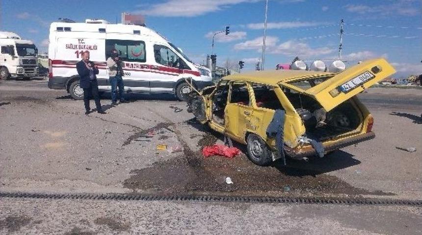 Konya&rsquo;da Trafik Kazası: 1 Yaralı