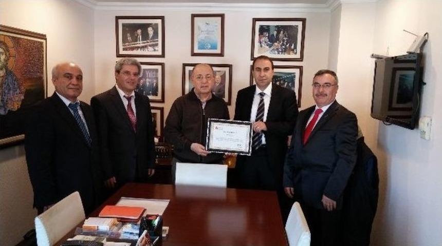 Serikli İşadamı M&uuml;kelleflere Teşekk&uuml;r Belgesi