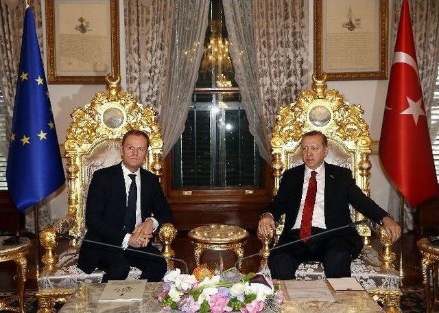 Cumhurbaşkanı Erdoğan, Ab Konseyi Başkanı Tusk&rsquo;ı Kabul Etti 2