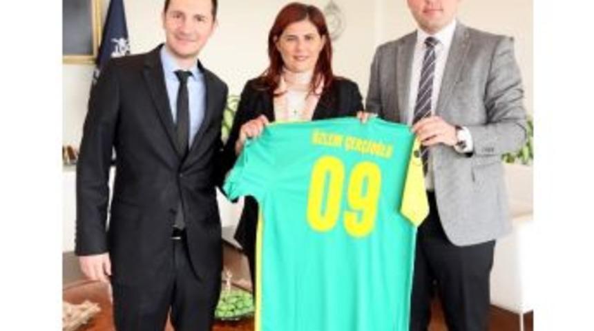 &Ccedil;ine Madranspor&rsquo;dan Başkan &Ccedil;er&ccedil;ioğlu&rsquo;na Ziyaret