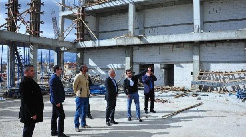 Başkan &Ccedil;alışkan, Fuar Ve Kongre Merkezi İnşaatını İnceledi