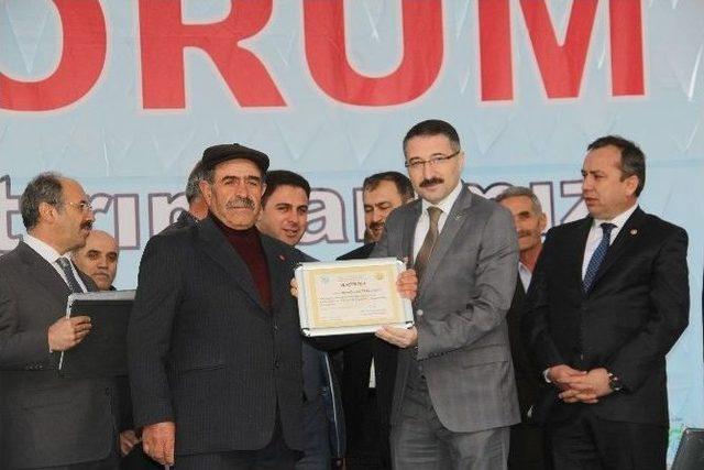 Çorum’da Toplu Temel Atma Töreni 2