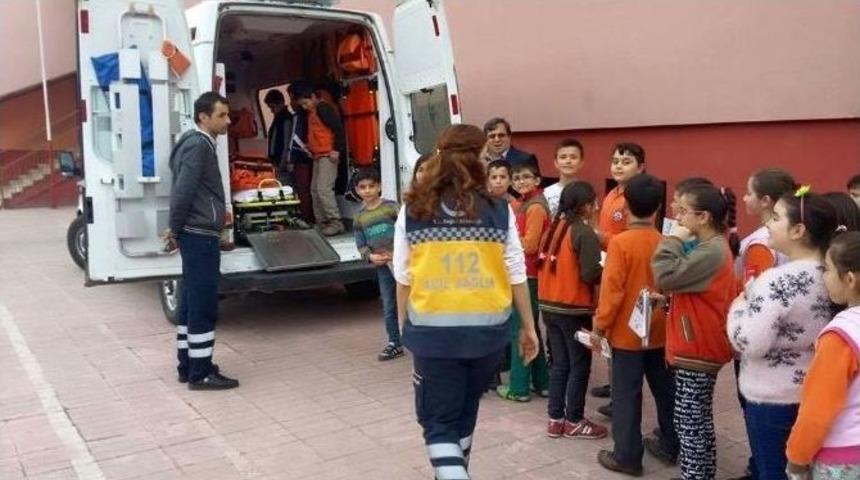 Erfelek&rsquo;te &Ouml;ğrencilere "112 Acil Servis" Tanıtıldı