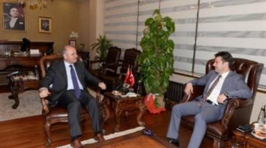 T&uuml;rkiye Cimnastik Federasyonu Başkanı &Ccedil;elen&rsquo;den Vali &Ccedil;akacak&rsquo;a Ziyaret