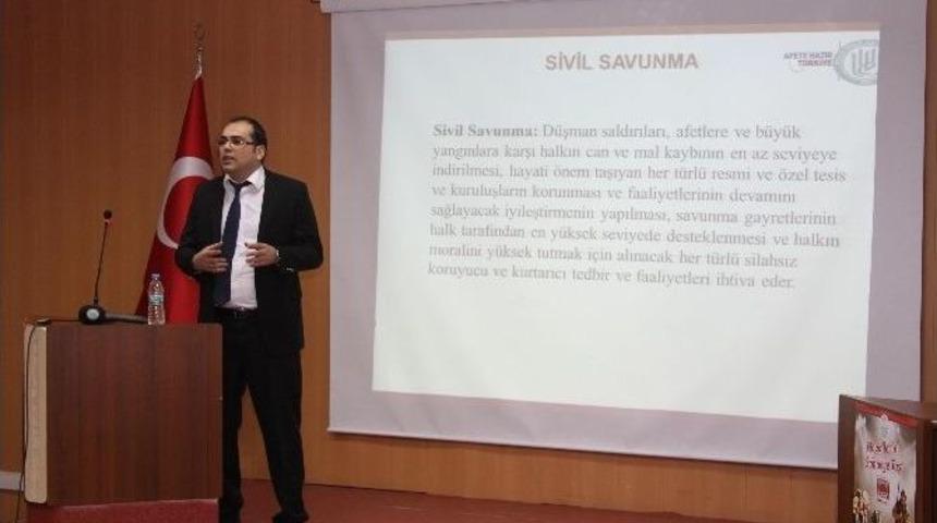 Be&uuml;&rsquo;de Sivil Savunma Ve Temel Afet Bilinci Konferansı