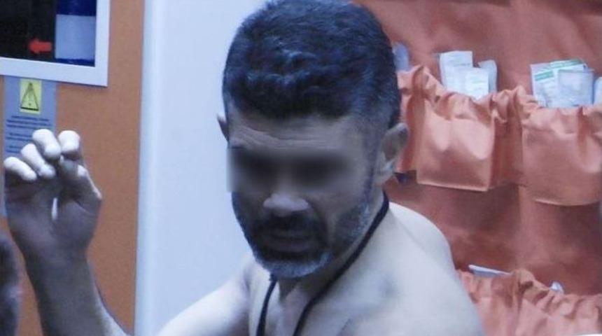 &Ouml;fkeli Koca Kırık Camla Kendine Zarar Verdi