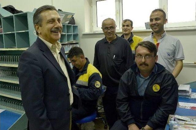 Başkan Ata&ccedil; Postacılarla Buluştu 2