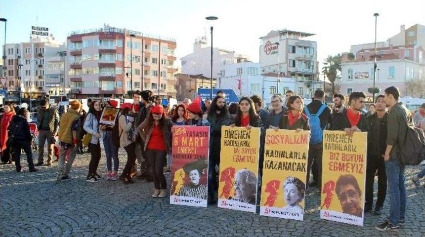 &Ccedil;anakkale&rsquo;de Kadınlar, &Ouml;ld&uuml;r&uuml;len Ve Şiddet G&ouml;ren Kadınlar İ&ccedil;in Y&uuml;r&uuml;d&uuml;