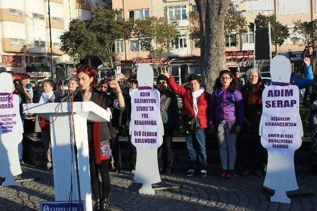 &Ccedil;anakkale&rsquo;de Kadınlar, &Ouml;ld&uuml;r&uuml;len Ve Şiddet G&ouml;ren Kadınlar İ&ccedil;in Y&uuml;r&uuml;d&uuml; 1