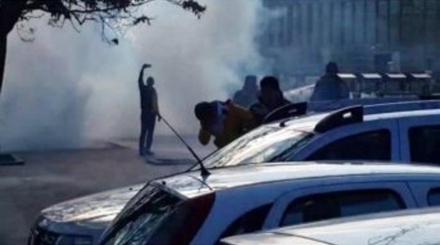 Ankarag&uuml;c&uuml; Taraftarına Biber Gazlı M&uuml;dahale