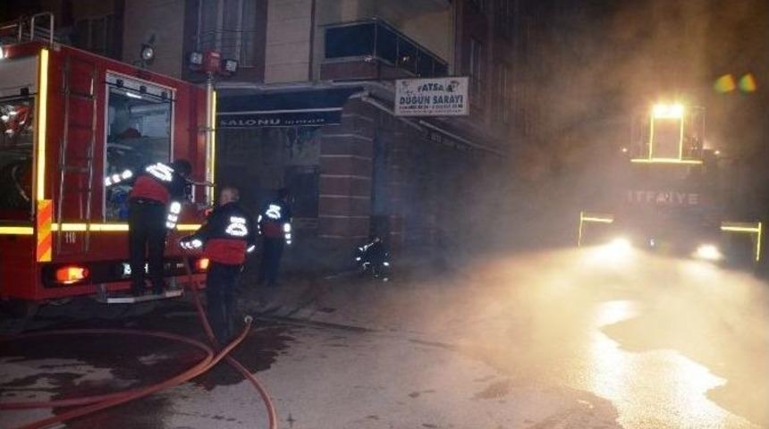 Fatsa&rsquo;da Kalorifer Dairesi Yangını