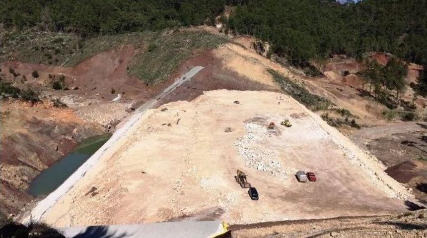 Adrasan Baraj İnşaatının Yarısı Tamamlandı