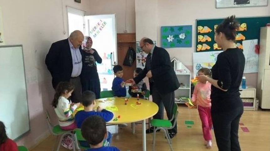 M&uuml;d&uuml;r İlhan Cebeci, Anasınıfını Ziyaret Etti
